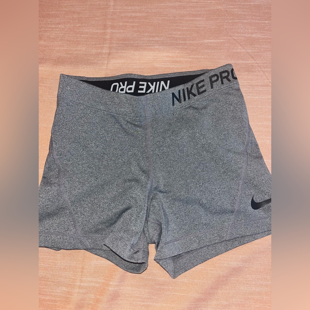 Grey NIKE Spandex Shorts